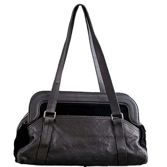 CHANEL Reissue Bowler Bag Black Caviar Leather Chenille Silver Hardware Large - Picture 8 of 16